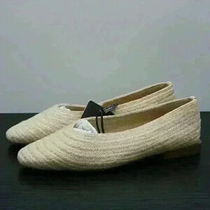 Zara Trafaluc Women’s Raffia Woven Ballet Flats